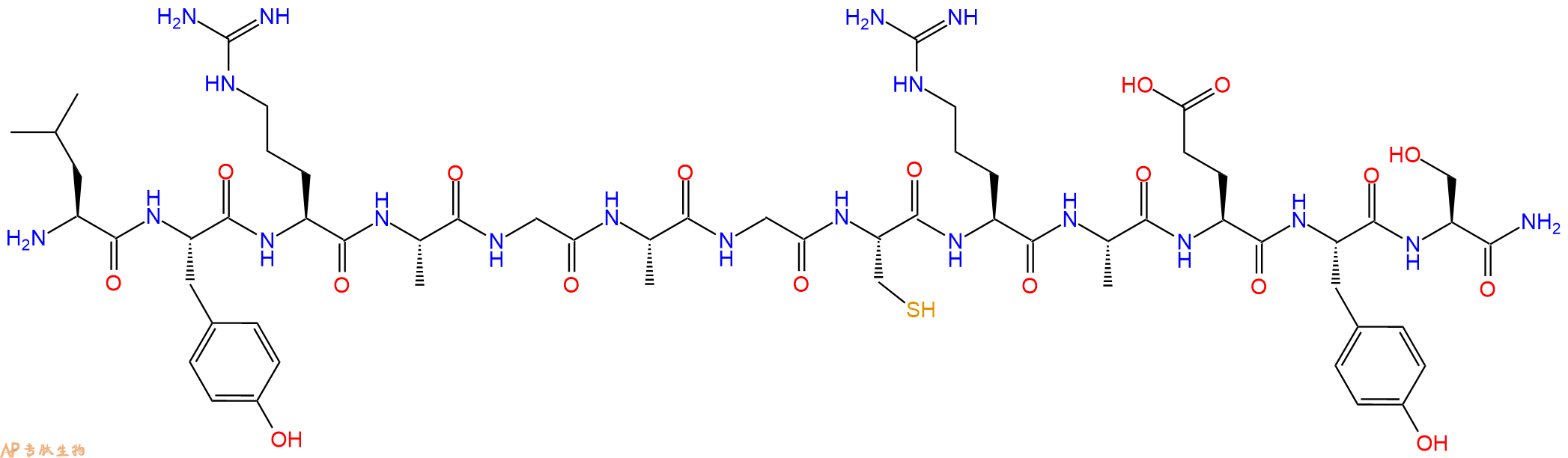 专肽生物产品十三肽LYRAGAGCRAEYS-NH21166833-43-7