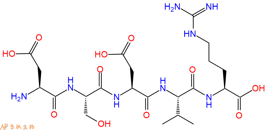 专肽生物产品五肽Asp-Ser-Asp-Val-Arg121274-46-2