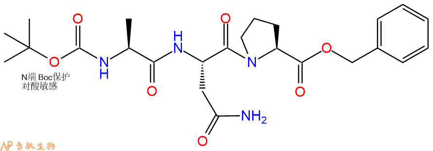 专肽生物产品三肽Boc-Ala-Asn-Pro-苄酯化108912-04-5
