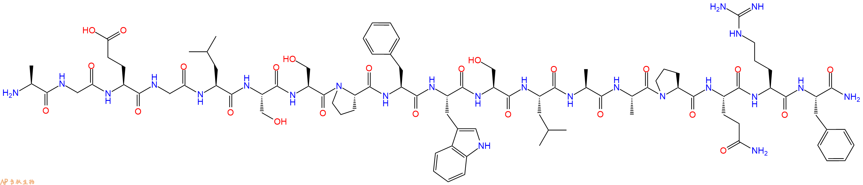 专肽生物产品十八肽AGEGLSSPFWSLAAPQRF-NH299588-52-0