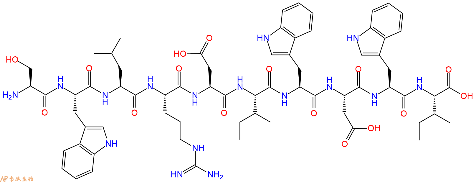 专肽生物产品Ser-Trp-Leu-Arg-Asp-Ile-Trp-Asp-Trp-Ile930573-10-7