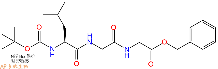 专肽生物产品三肽Boc-Leu-Gly-Gly-苄酯化80452-00-2