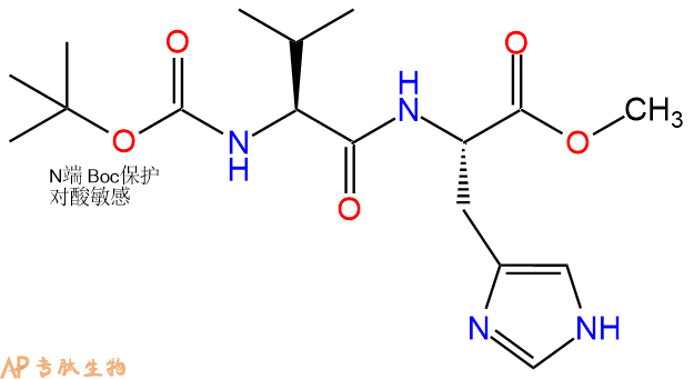 专肽生物产品二肽Boc-Val-His-甲酯化16881-08-6