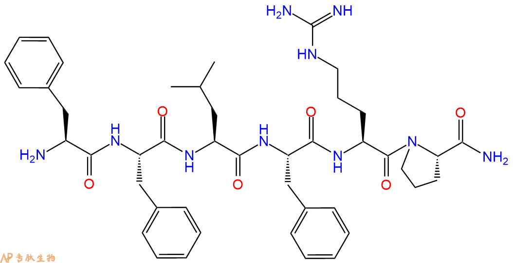 专肽生物产品六肽Phe-Phe-Leu-Phe-Arg-Pro-NH2137590-11-5