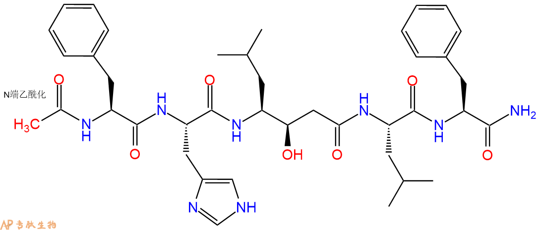 专肽生物产品五肽Ac-Phe-His-Sta-Leu-Phe-NH287063-45-4