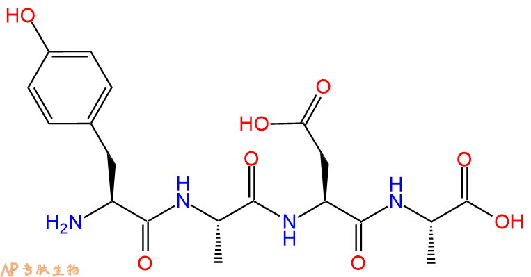 专肽生物产品四肽Tyr-Ala-Asp-Ala105241-86-9