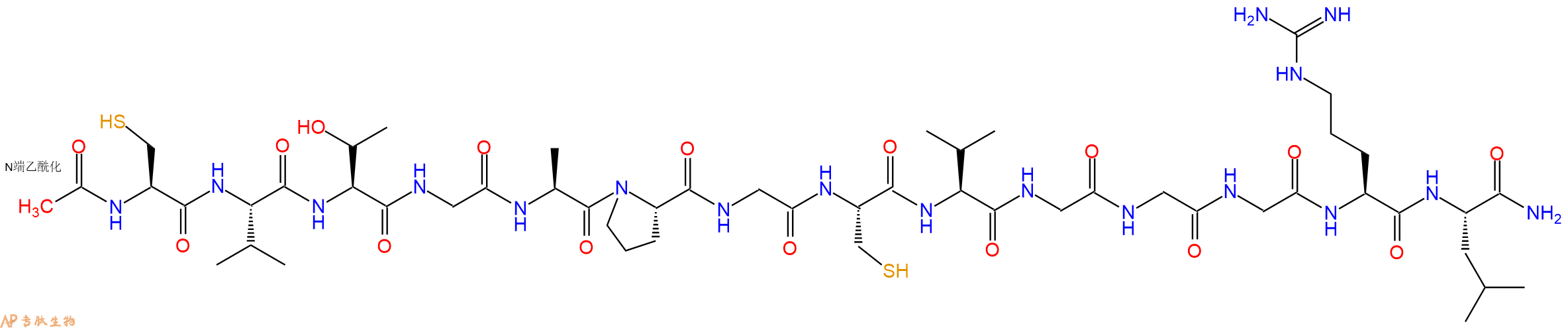 专肽生物产品Ac-C-Val-T-G-A-P-G-C-Val-G-Gly-G-R-L-NH21196872-72-6