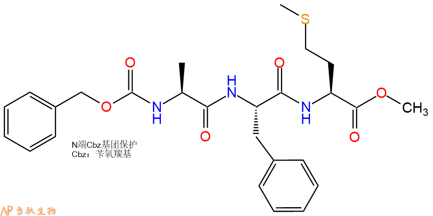 专肽生物产品三肽CBzl-Ala-Phe-Met--甲酯化6769-85-3