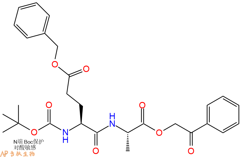 专肽生物产品二肽Boc-Glu(OBzl)-Ala-OPac126301-46-0