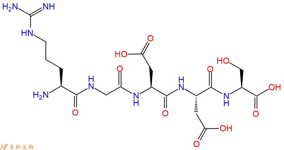 专肽生物产品五肽Arg-Gly-Asp-Asp-Ser220767-91-9