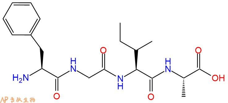 专肽生物产品四肽Phe-Gly-Ile-Ala1361248-37-4