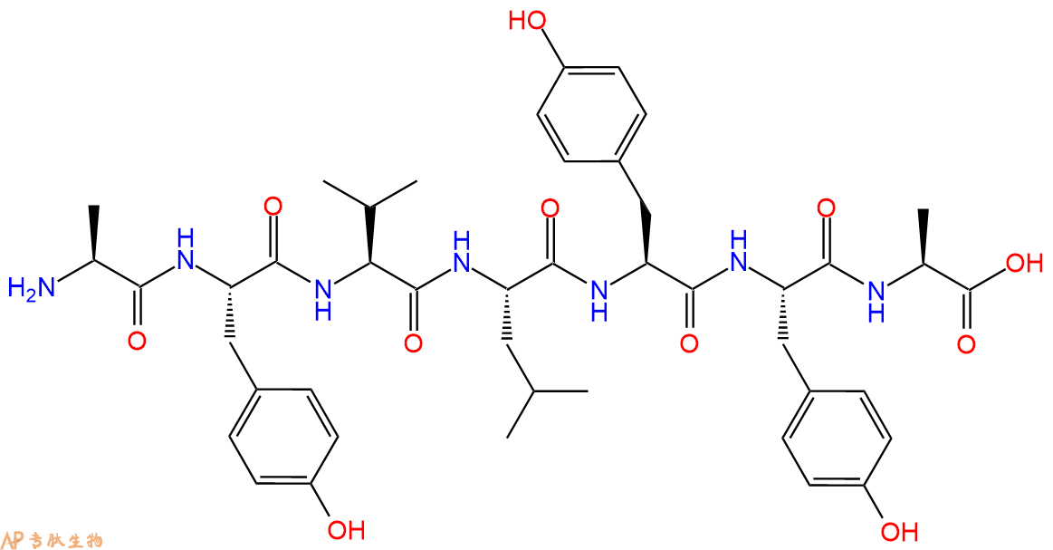 专肽生物产品七肽AYVLYYA1033814-23-1