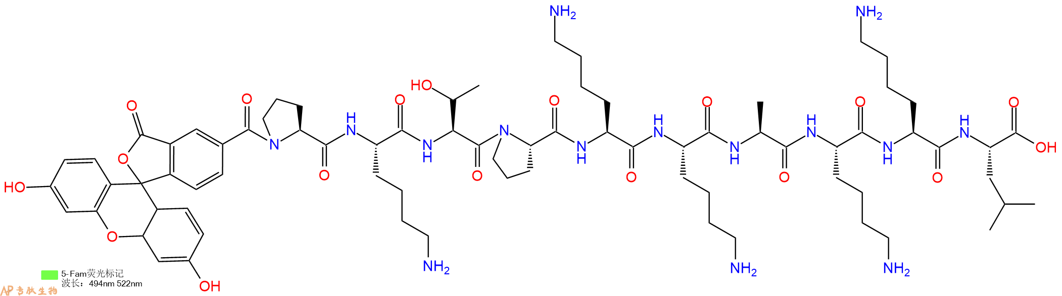 专肽生物产品CDK5 Substrate, FAM labeled