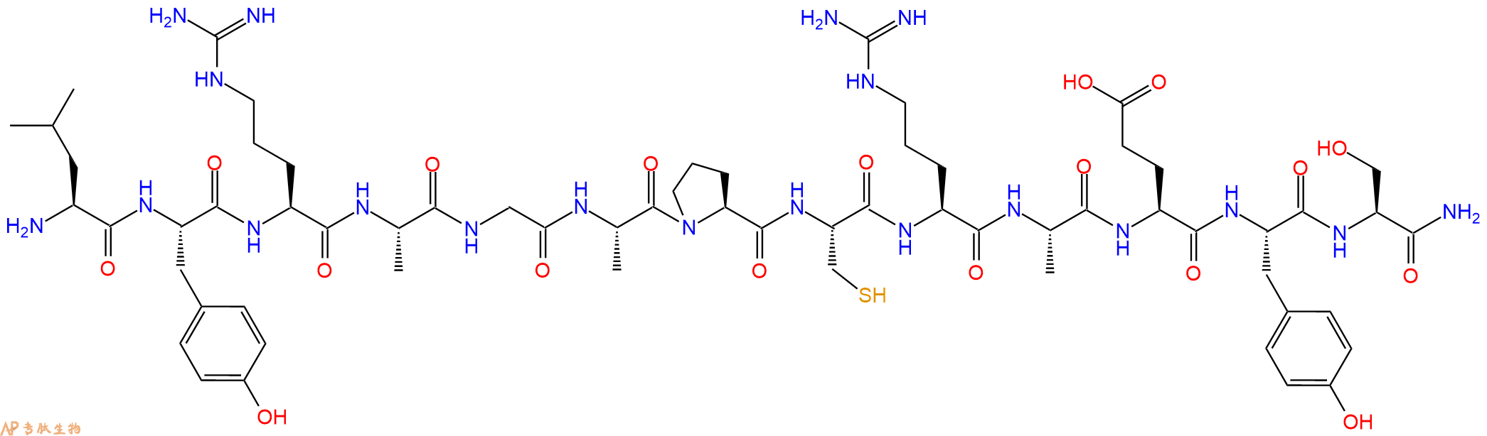 专肽生物产品十三肽LYRAGAPCRAEYS-NH21166833-59-5