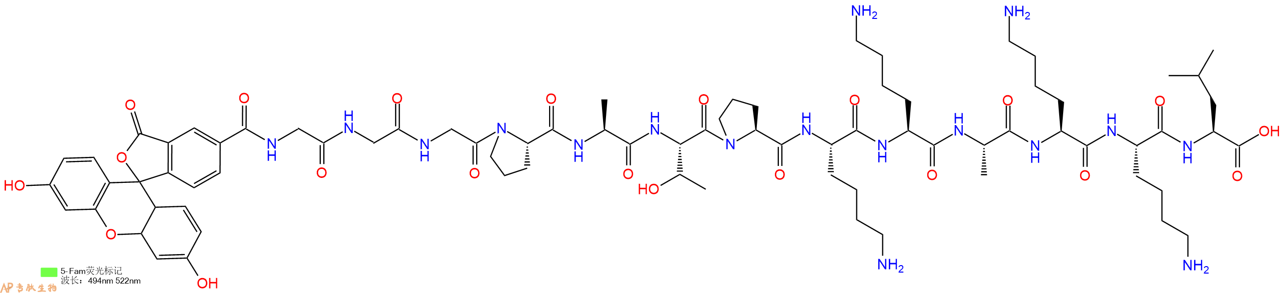 专肽生物产品Histone H1-derived peptide, FAM labeled