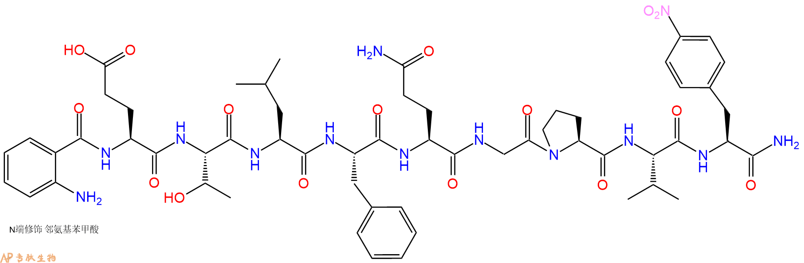 专肽生物产品Abz-ETLFQGPVF(NO2)-NH2396096-53-0