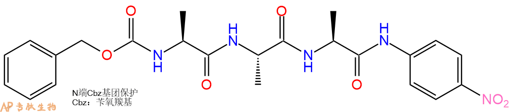 专肽生物产品三肽Cbz-Ala-Ala-Ala-对硝基苯胺52357-40-1