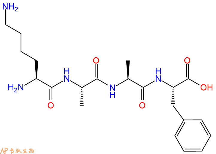 专肽生物产品四肽Lys-Ala-Ala-Phe1228360-01-7