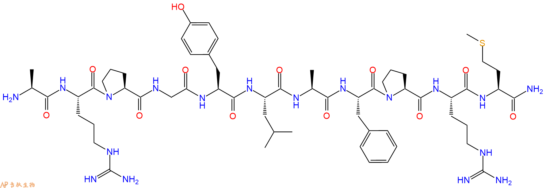 专肽生物产品十一肽ARPGYLAFPRM-NH298035-79-1