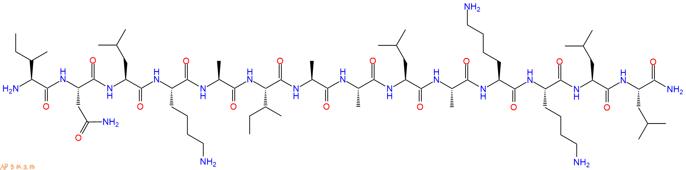 专肽生物产品十四肽INLKAIAALAKKLL-NH279396-77-3