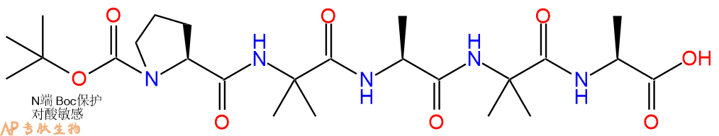 专肽生物产品五肽Boc-Pro-Aib-Ala-Aib-Ala90508-29-5