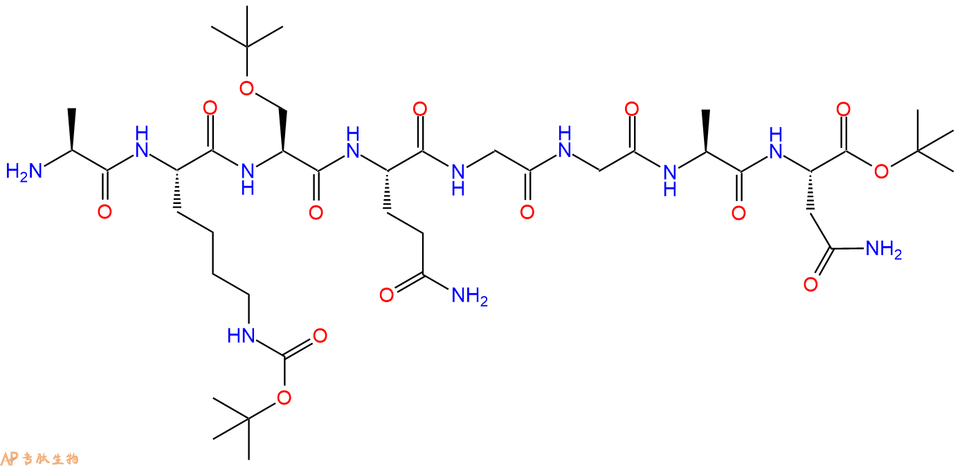 专肽生物产品八肽A-K(Boc)-S(tBu)-QGGAN-OtBu70534-56-4