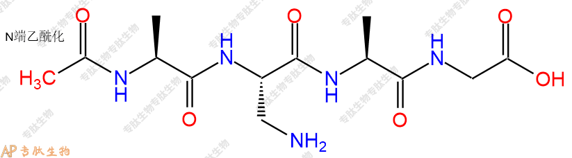 专肽生物产品四肽Ac-Ala-Dap-Ala-Gly121574-51-4