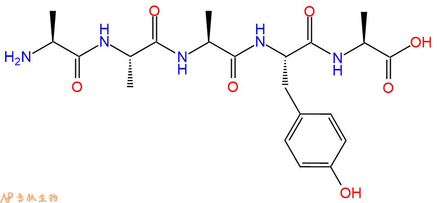 专肽生物产品五肽Ala-Ala-Ala-Tyr-Ala107865-40-7