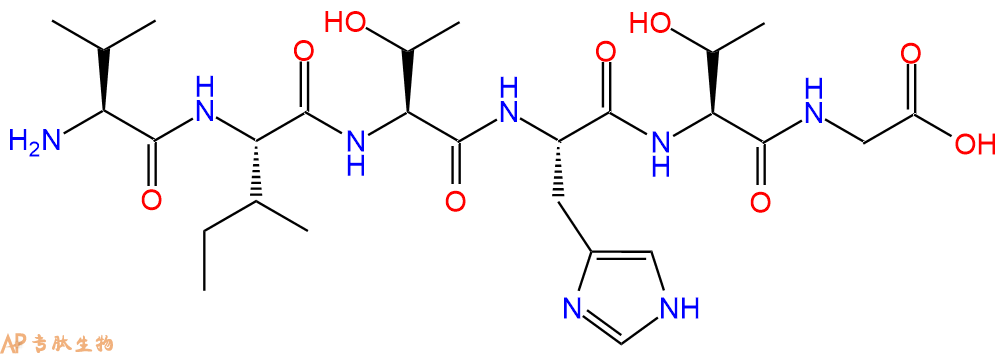 专肽生物产品六肽Val-Ile-Thr-His-Thr-Gly78100-73-9
