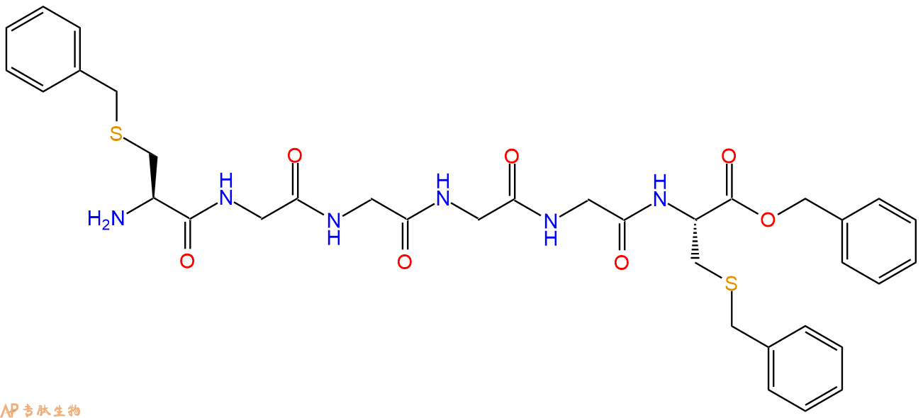 专肽生物产品六肽Cys(Bzl)-(Gly)4-Cys(Bzl)-苄酯化104398-69-8