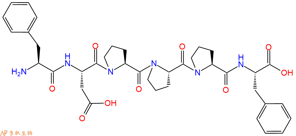 专肽生物产品六肽Phe-Asp-Pro-Pro-Pro-Phe212570-14-4