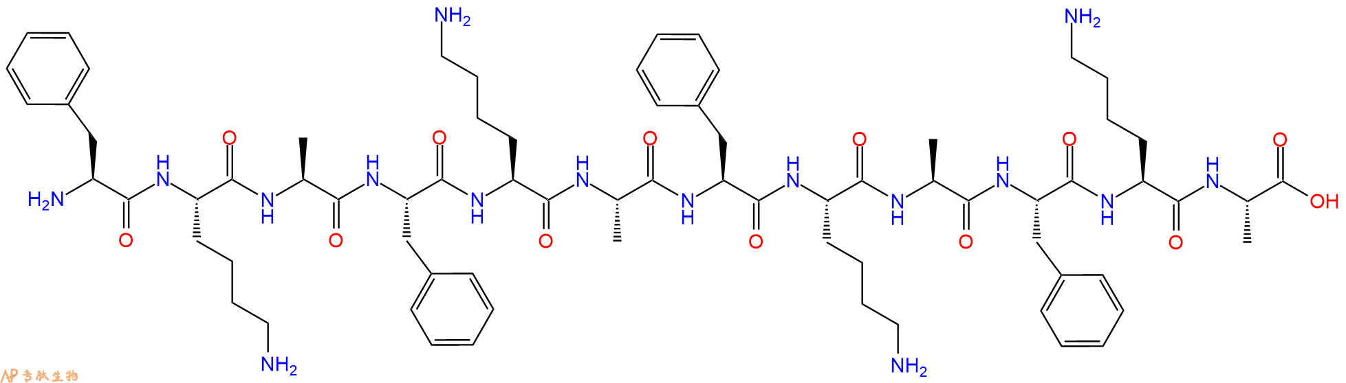 专肽生物产品十二肽FKAFKAFKAFKA844471-73-4