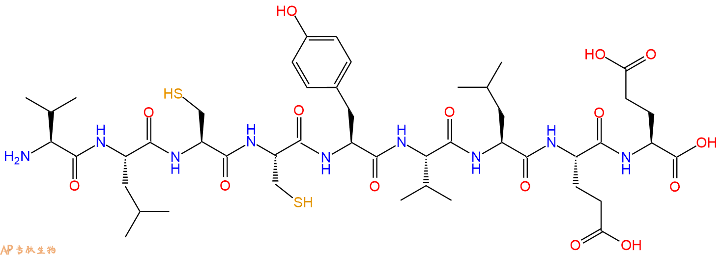 专肽生物产品Val-Leu-Cys-Cys-Tyr-Val-Leu-Glu-Glu310412-07-8