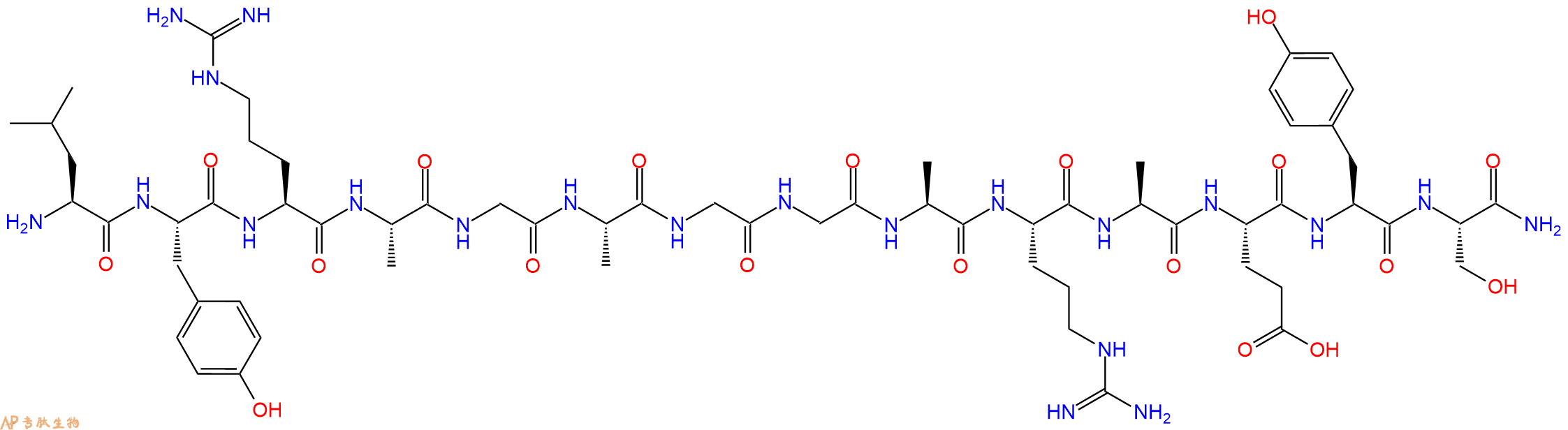 专肽生物产品十四肽LYRAGAGGARAEYS-NH21166833-48-2