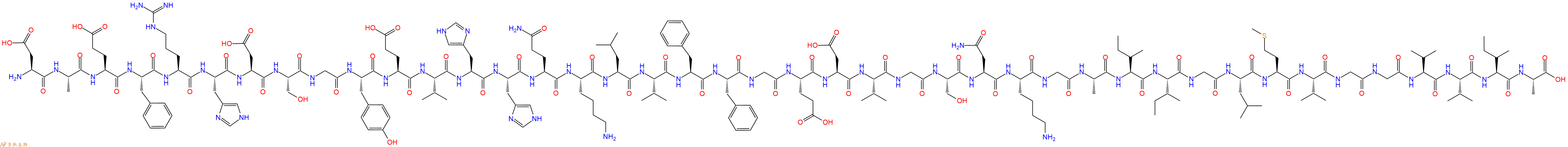 专肽生物产品淀粉肽(Gly&sup2;&sup1;)-Amyloid &beta;-Protein (1-42)383200-53-1