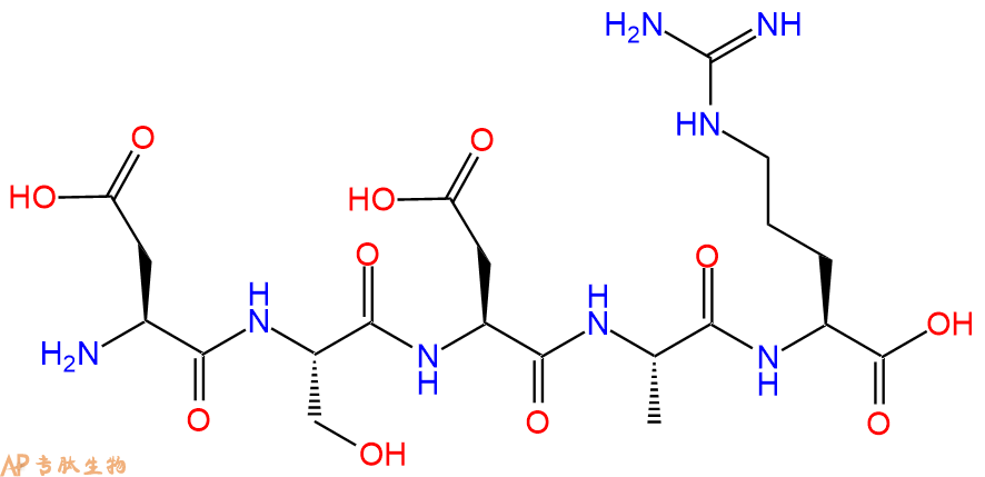 专肽生物产品五肽Asp-Ser-Asp-Ala-Arg121274-58-6