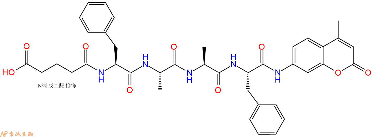 专肽生物产品标记肽Glutaryl-FAAF-7-氨基-4-甲基香豆素351858-67-8