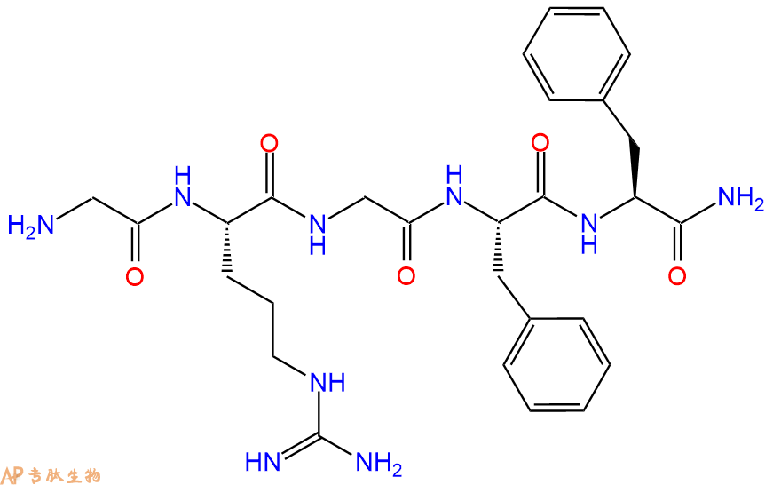 专肽生物产品五肽Gly-Arg-Gly-Phe-Phe-NH257851-25-9