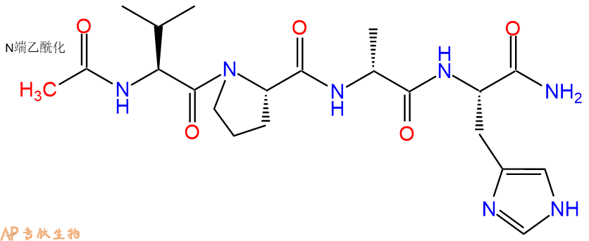 专肽生物产品四肽Ac-Val-Pro-DAla-His-NH2139583-73-6