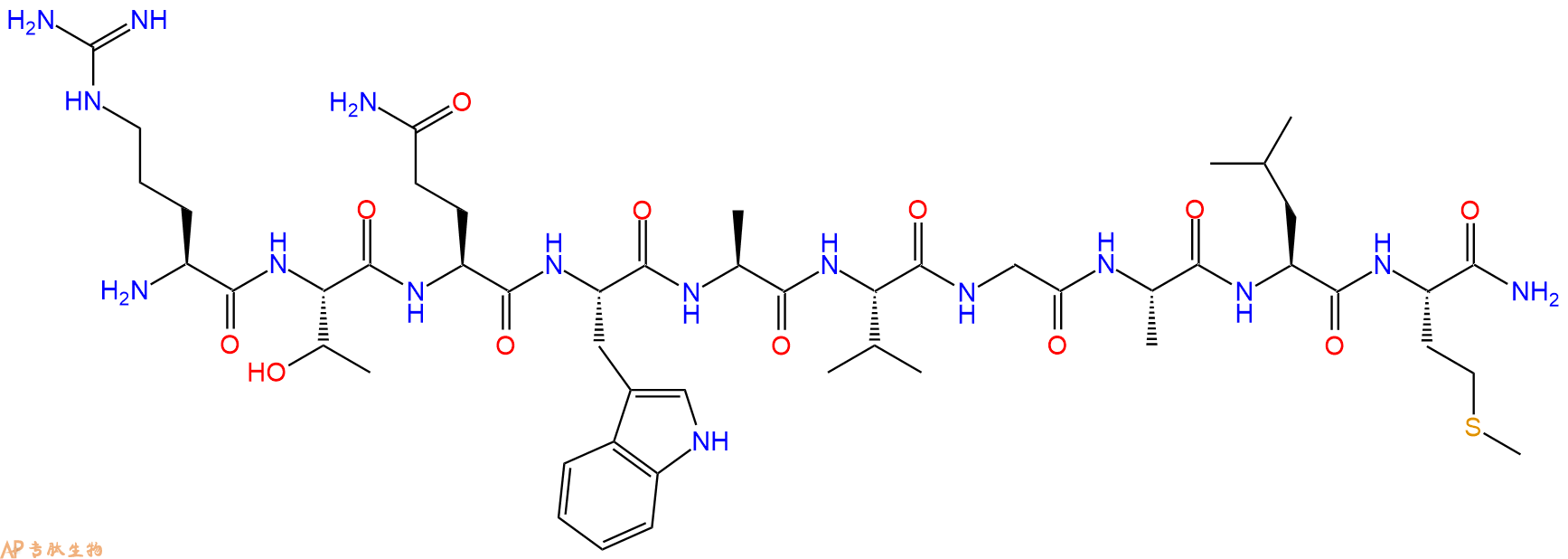 专肽生物产品Arg-T-Q-Trp-A-Val-G-A-L-M-NH2125885-89-4