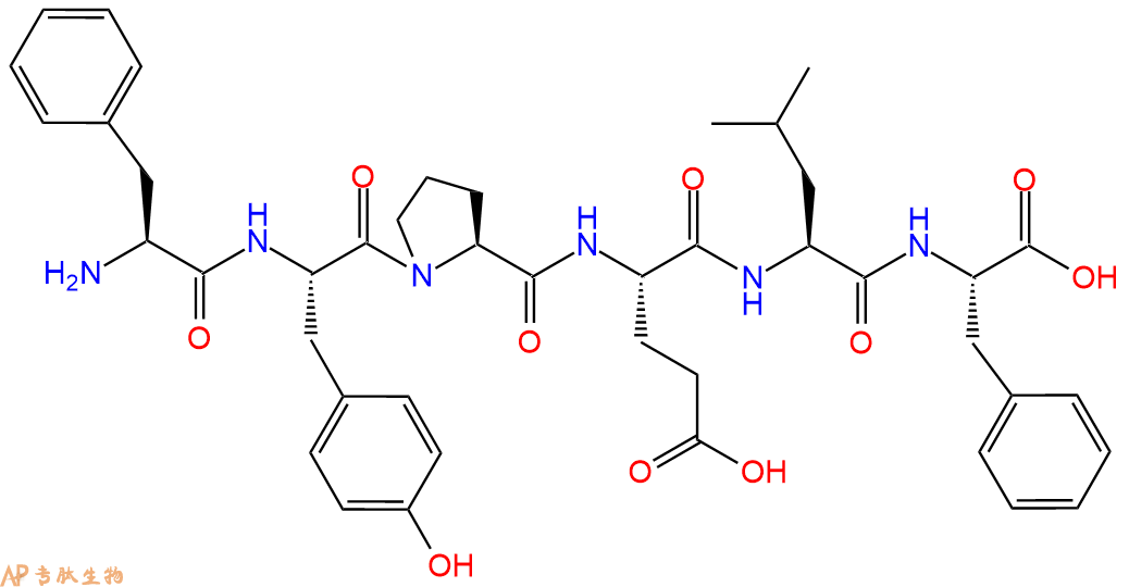 专肽生物产品六肽Phe-Tyr-Pro-Glu-Leu-Phe34147-32-5