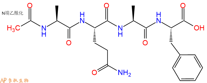 专肽生物产品四肽Ac-Ala-Gln-Ala-Phe105995-30-0