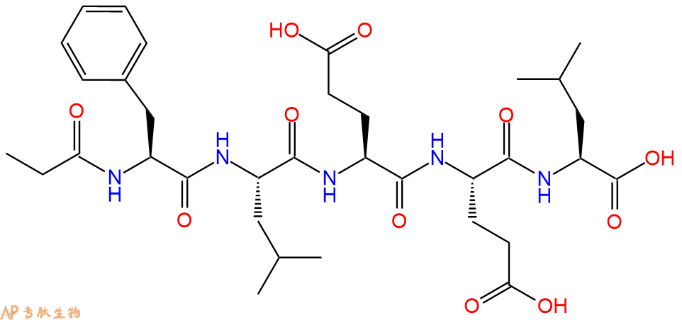专肽生物产品五肽Propionyl-Phe-Leu-Glu-Glu-Leu72719-59-6