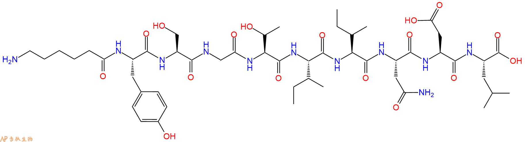 专肽生物产品C6-Tyr-S-G-T-I-Ile-N-DLeu138353-23-8