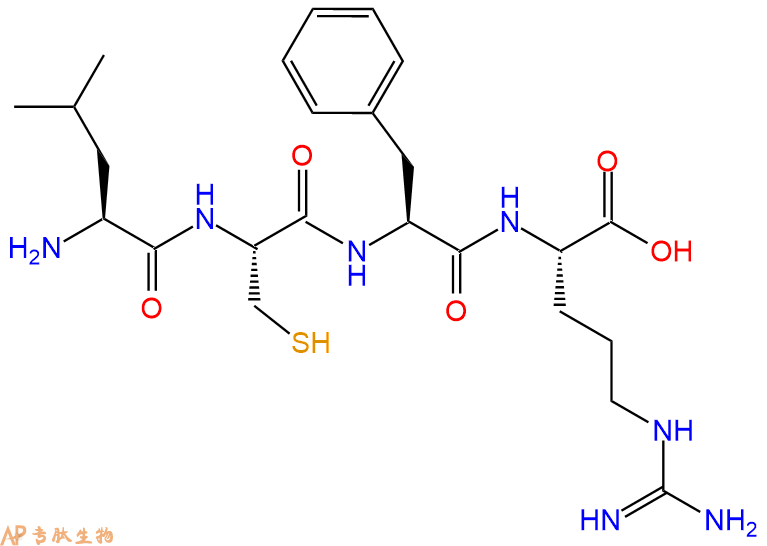 专肽生物产品四肽Leu-Cys-Phe-Arg128553-66-2