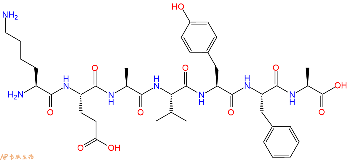 专肽生物产品七肽KEAVYFA129118-98-5