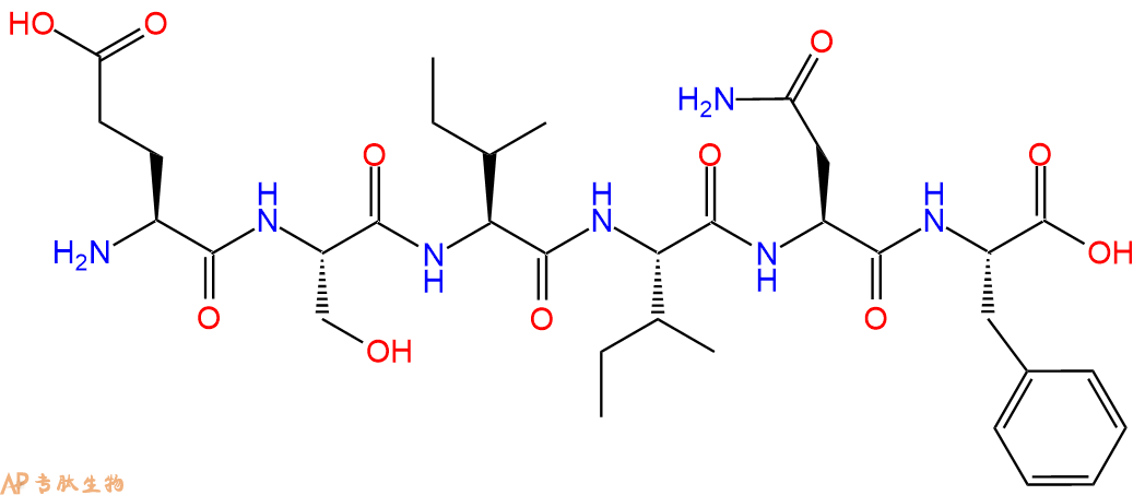 专肽生物产品六肽Glu-Ser-Ile-Ile-Asn-Phe851521-02-3