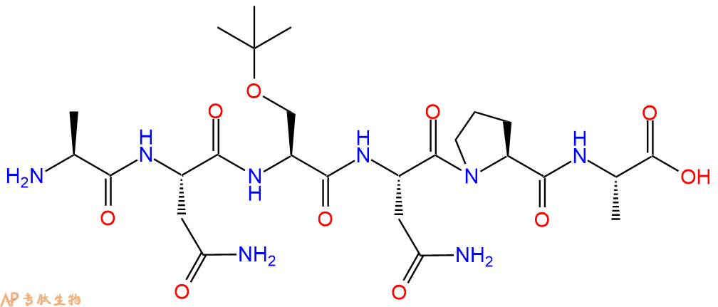 专肽生物产品六肽Ala-Asn-Ser(tBu)-Asn-Pro-Ala75141-71-8