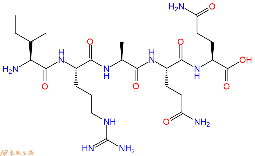 专肽生物产品五肽Ile-Arg-Ala-Gln-Gln135756-60-4