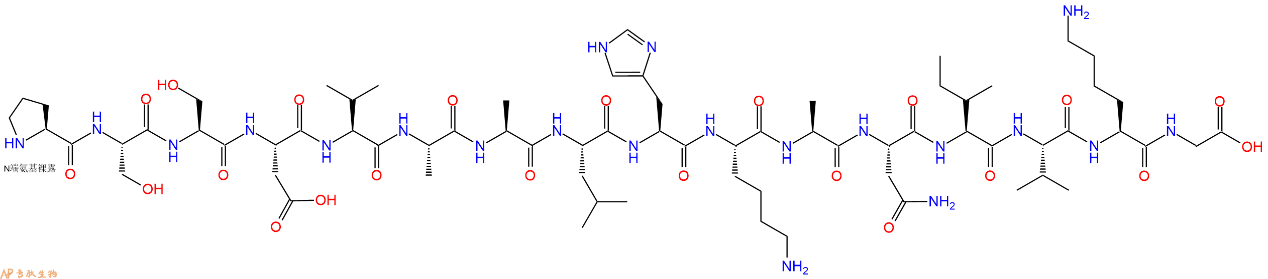 专肽生物产品PSSDVAALHKANIVKG916351-11-6